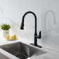 Matte Black Kitchen Faucet with Pull Out Sprayer